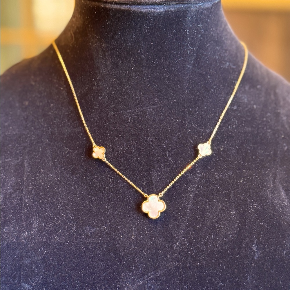 Brand new necklace sterling silver with gold plating